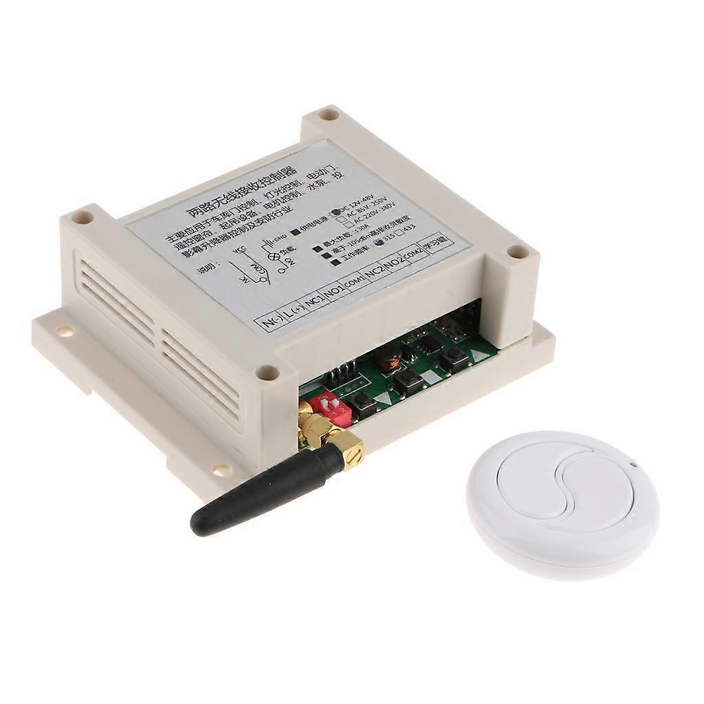 433MHz DC 12-50V 2CH Wireless Remote Control Switch Electric Light Switch Wide - voltage Two - function Remote Control Switch Wide Voltage Design can 