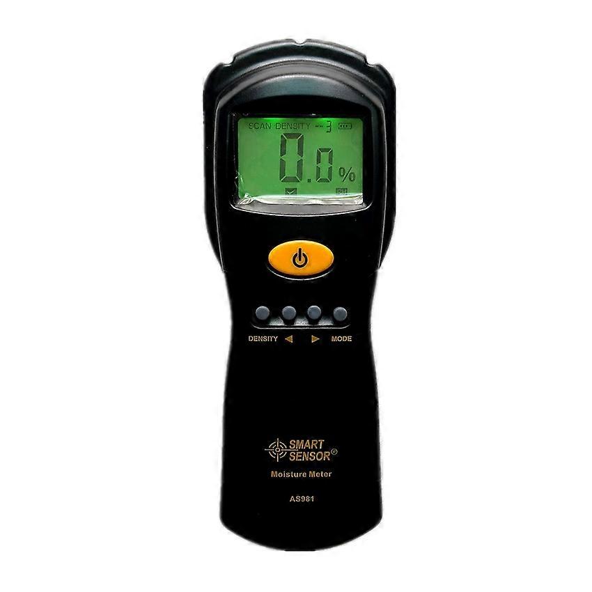 AS981 Digital Hygrometer Moisture Meter for Wood/Cardboard Lumber Humidity Tester Fast Precise Microwave Measurement LCD display
