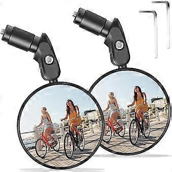 espelhos da bicicleta, espelho retrovisor da bicicleta 2pcs, espelho da bicicleta do guidão, espelhos da bicicleta 360, para scooter, bicicleta de estrada de montanha (b)
