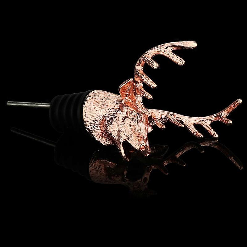 Wine Stoppers, Deer Head Wine Pourer Spout, Vintage Elk Wine Aerator Bottle Pourer Vintage Elk Wine Aerator Wine Bottles Gift for Wine Lovers