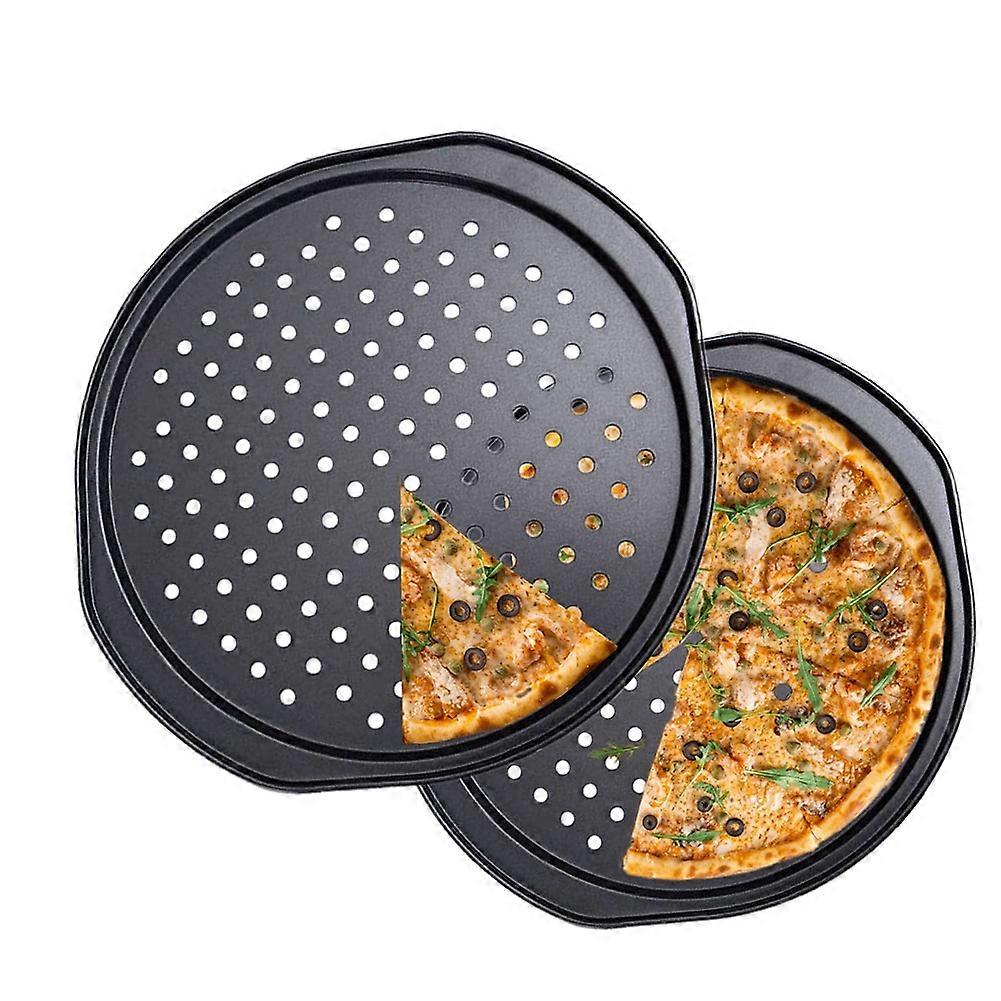 Pizza Trays for Oven, Non Stick Perforated Pizza Tray, Pizza Baking Pan, Pizza Pan for Kitchen, Even Heat Distribution