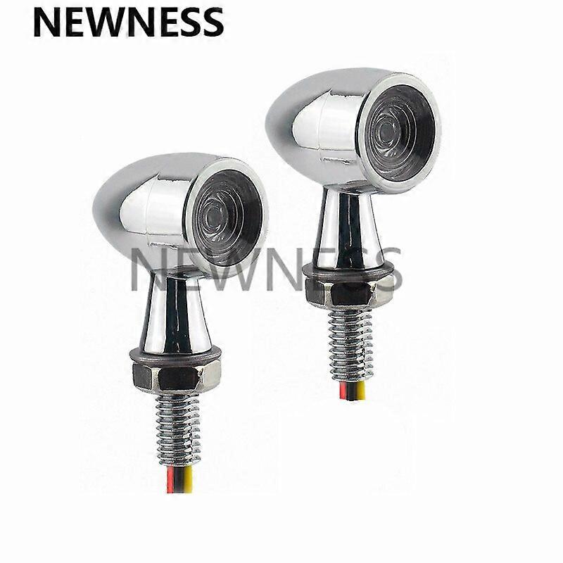 Mini Bullet Motorcycle Led Turn Signals 12V Brake light DRL Lamp Amber White Red Flashing Light for Harley Honda Suzuki KawasakiMotor Vehicle Lighting