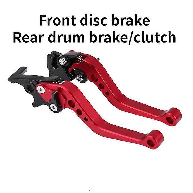 1 Pair Aluminium Alloy CNC Motorcycle Clutch Drum Brake Lever Handle Brake Handle Fit for Motorbike Modification Motorcycle Elbow & Wrist Guards
