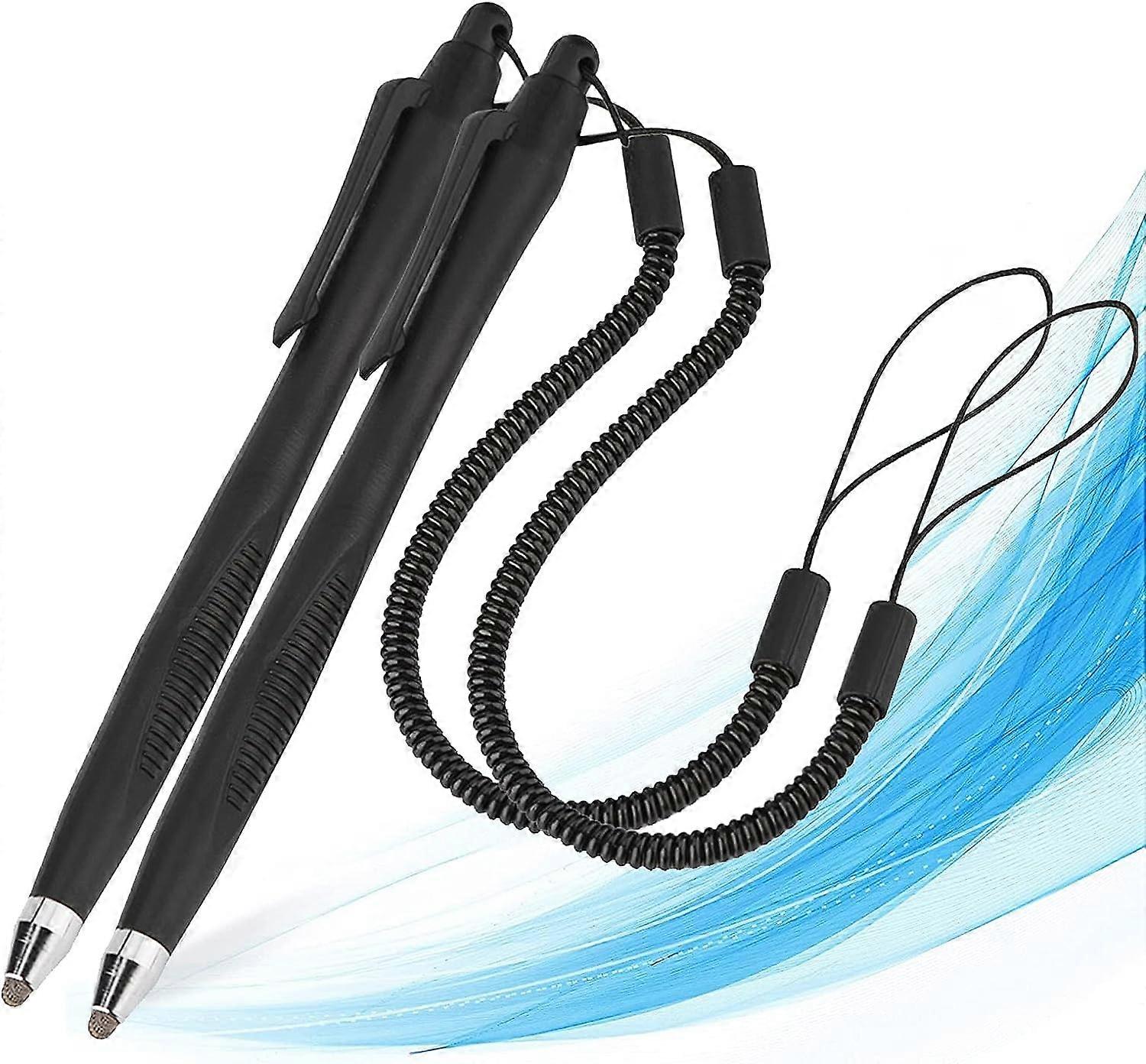 2 Pieces Universal Stylus Pen Touch Screen Stylus Writing Pen Drawing Pen for Phone Tablet PCs Laptops (Black)