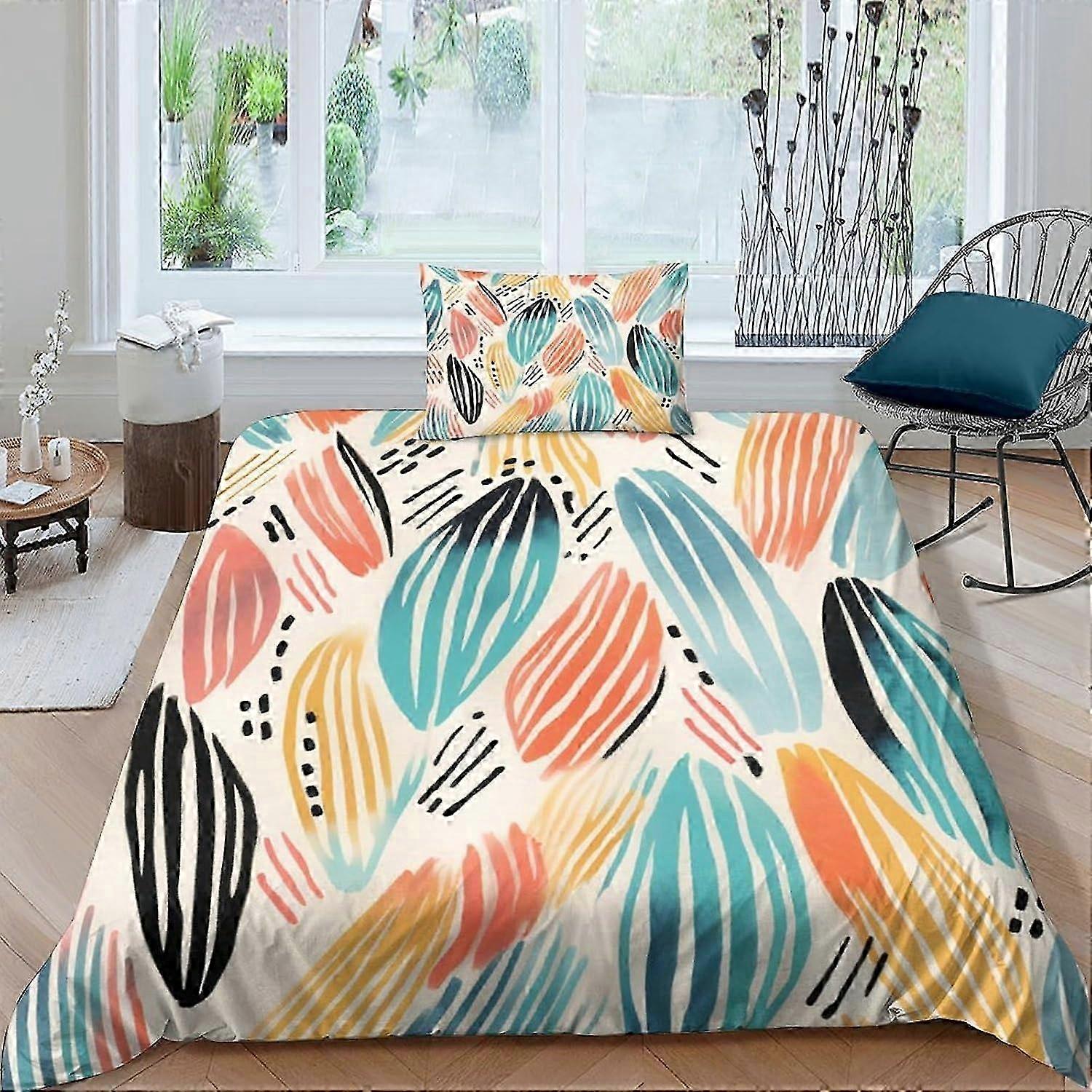 J2629 Lençóis Pétala Conjunto de Cama Capa de Edredão 2 Peças Microfibra Macia Impresso Reversível Capa de Edredom Capa de Edredom com Fronha para Crianças Adolescentes 