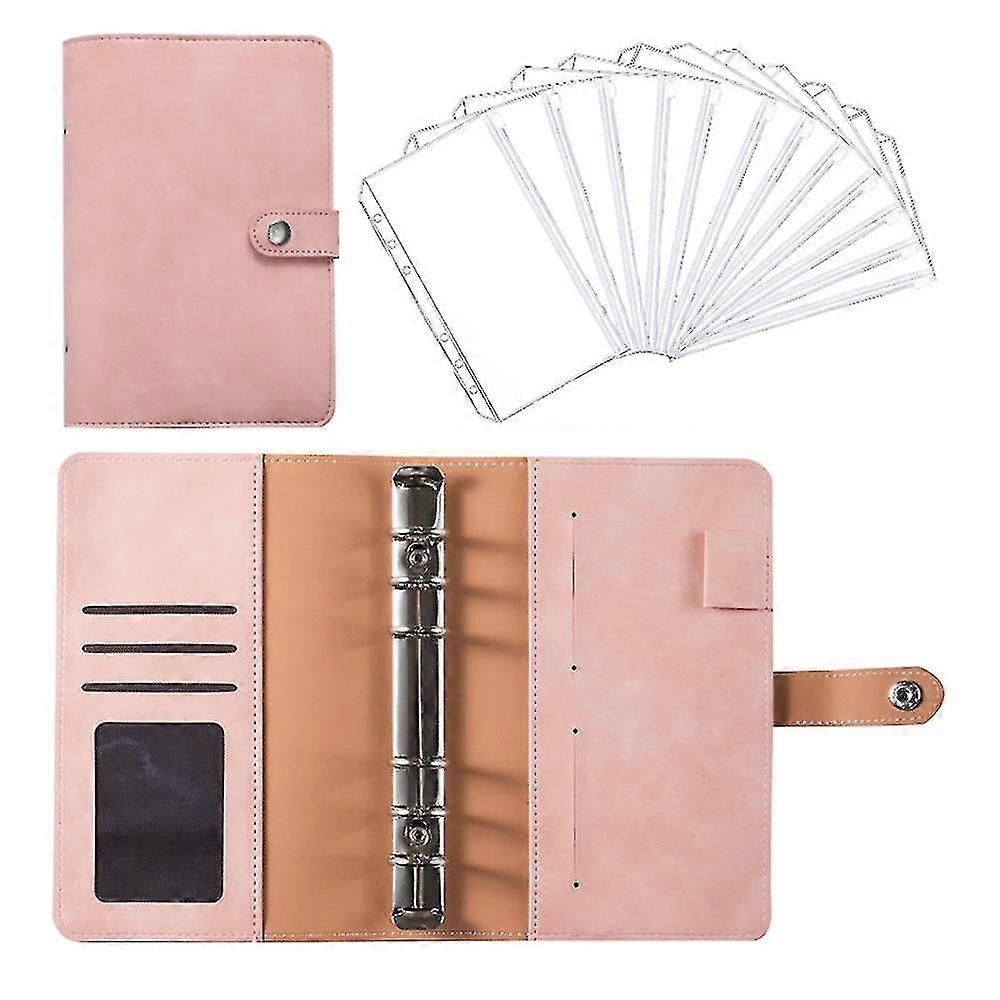 6 Ring A6 Binder, Luxe Polyurethaan Leer Navulbare Personal Planner