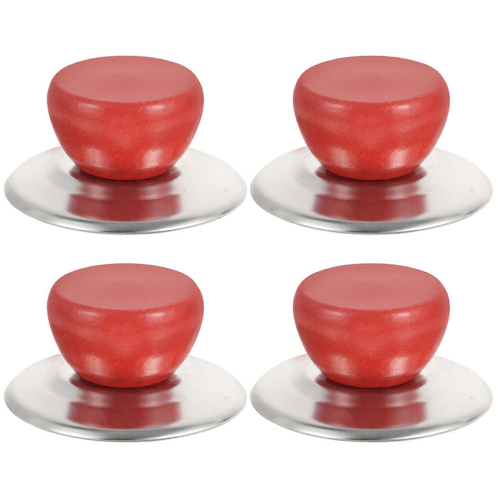 4 Set of Whistle Pot Lid Knobs Set Universal Pot Lid Cover Knobs Set Replacement Kitchen Knobs Handle