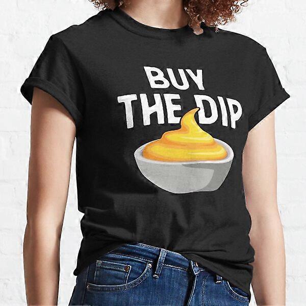 Camiseta Clássica Engraçada de Bitcoin Compre a Queda, Presente de Nacho Cripto BTC-RK46009