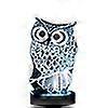 3d Led Table Lamp Touch Night Light 7 Color Changing Reading Lamp Owl + Remote