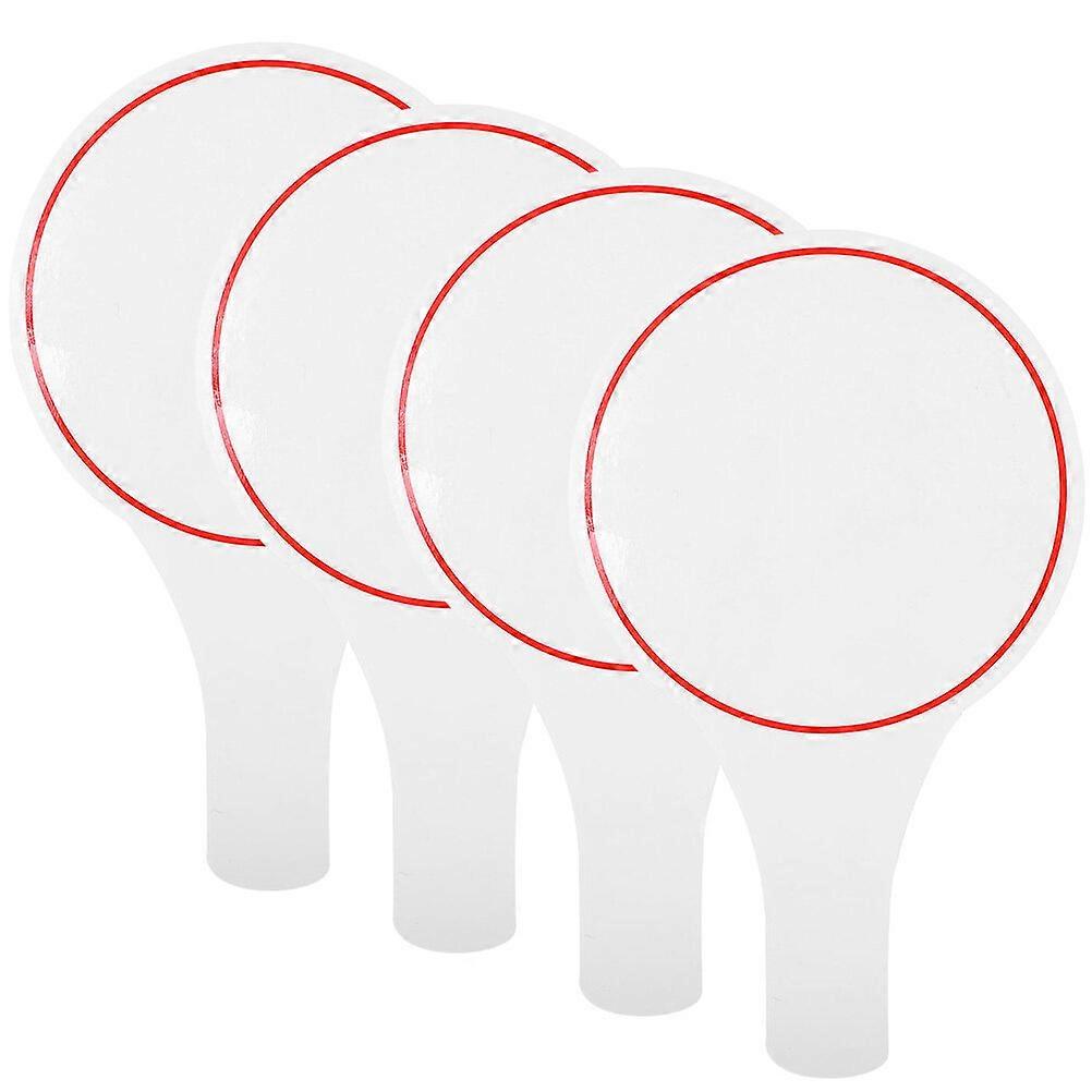 4pcs Blank Board Erasable Writing Scoreboard Voting Scoreboard for Judges