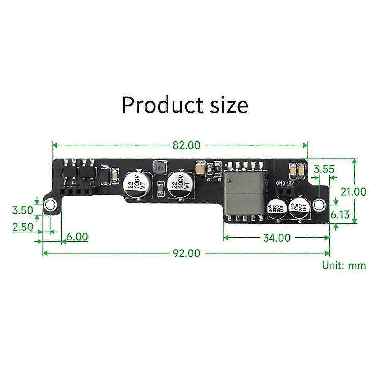 Rozširujúca doska Poe Mini rozširujúca doska Power over Ethernet Ieee 802.3af / at Poe Pre základnú dosku Nano / nx