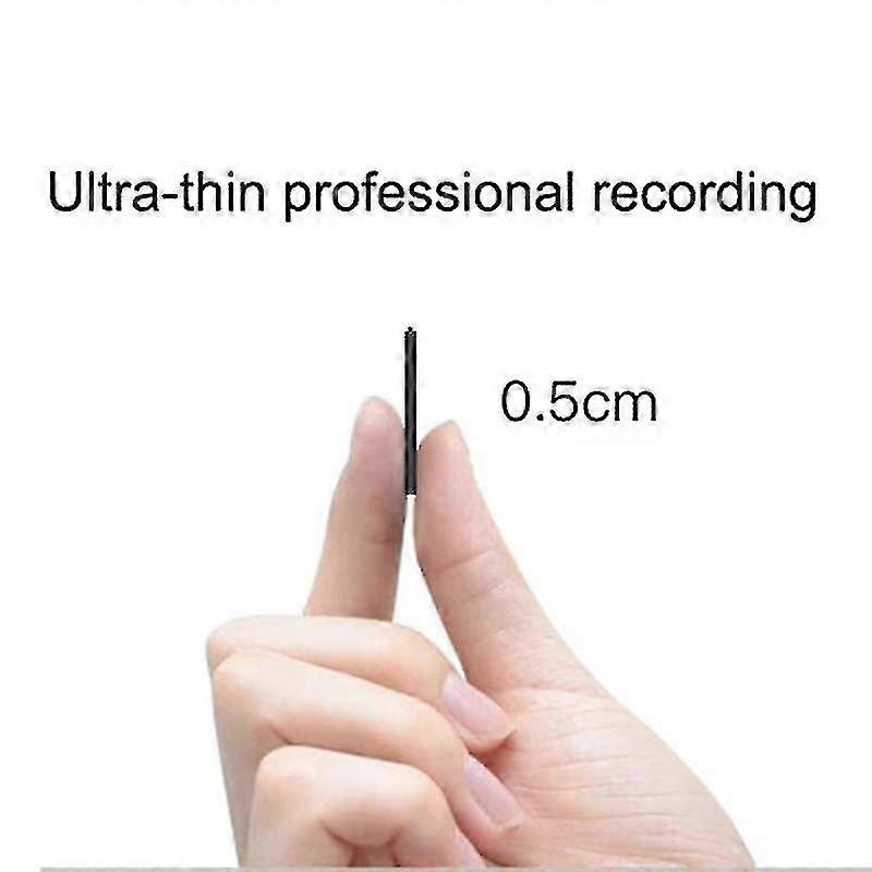 Ultra-thin Professional So Digtal Recorder Portable Mini Voice Activated Dictaphone Hd Noise Reduce Recording Mp3 Player 16GB