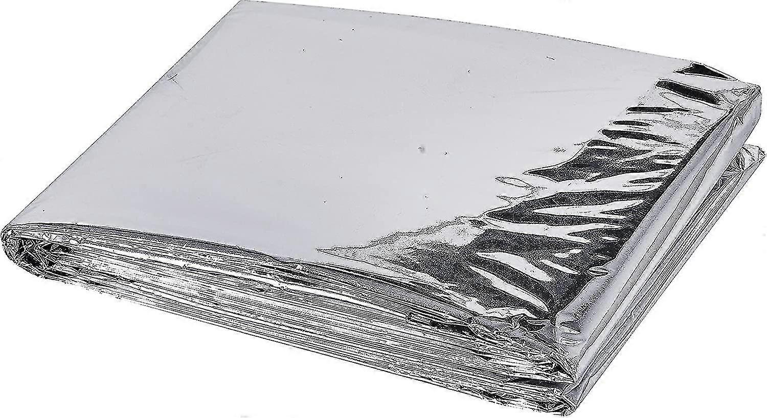 שמיכת בידוד חירום חיצונית 130*210 הישרדות כסופה דו-צדדיתשמיכת חירום על מסך10 חתיכות A