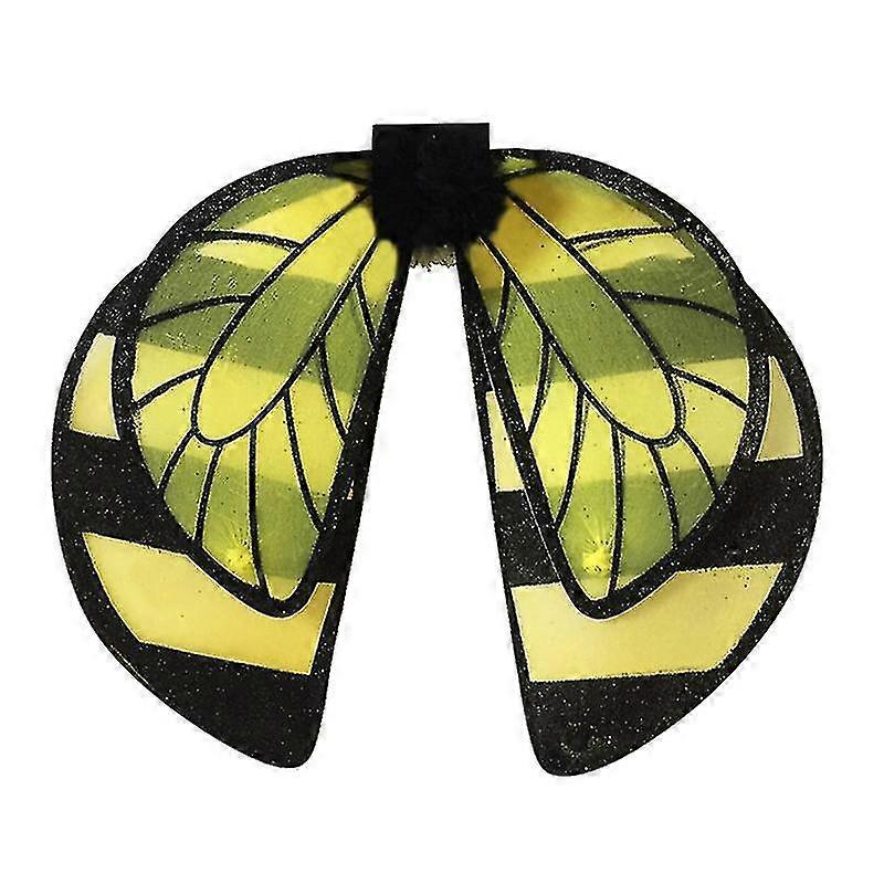 Children's Show Use Bee Wings Shape Decorative Tool Set(yellow+black)
