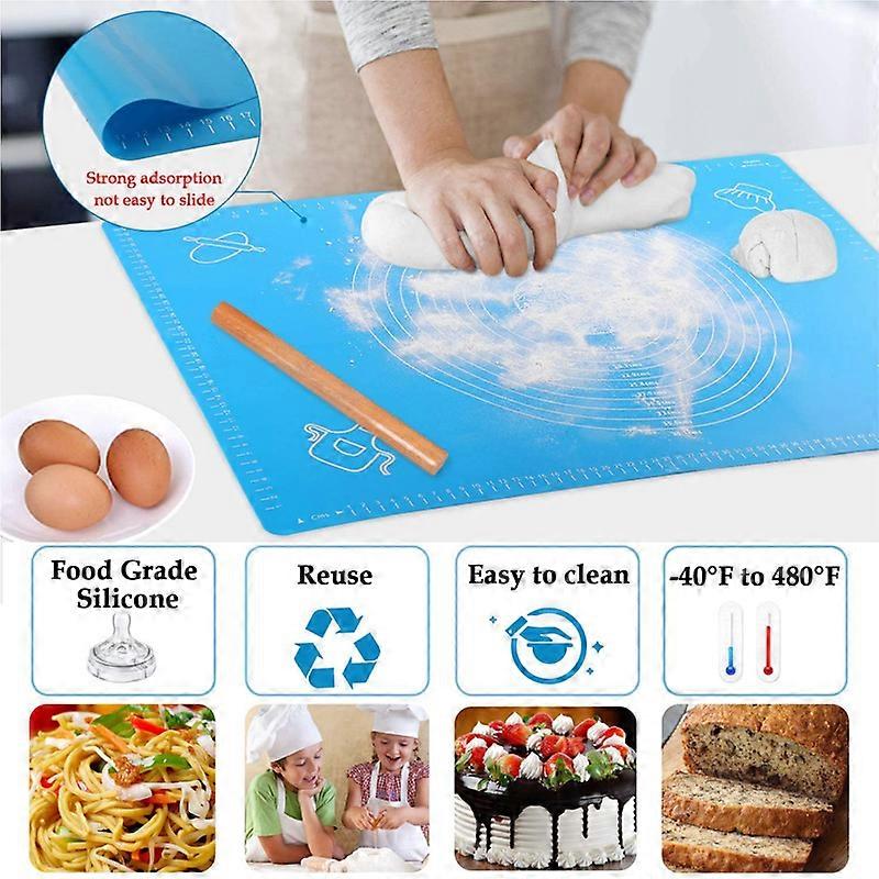 Silicone Baking Mat Non-stick Work Mat With Measurements 50 X 40CM