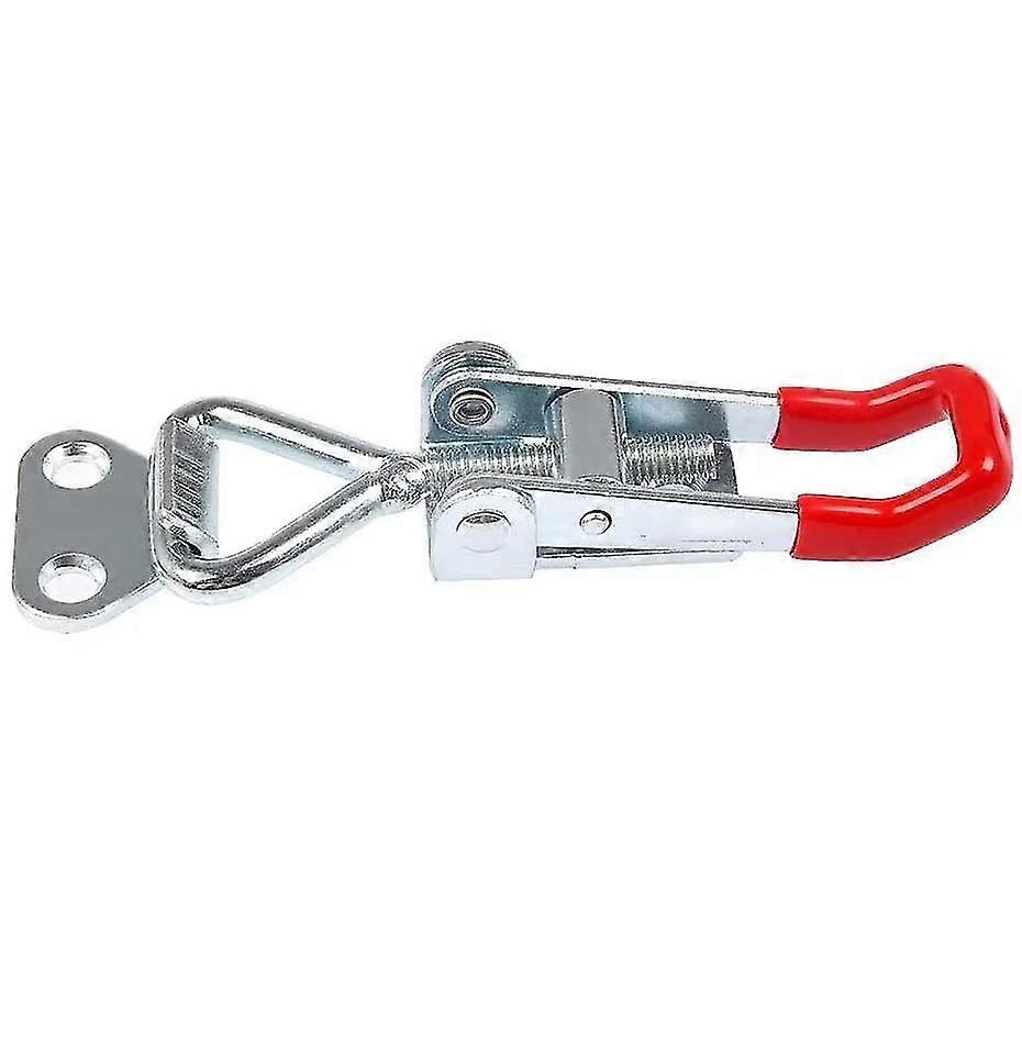 Latches Adjustable Cabinet Boxes Case Chest Catches Metal Toggle Clamp Latch Hasp Heavy Duty(3pcs, Red)