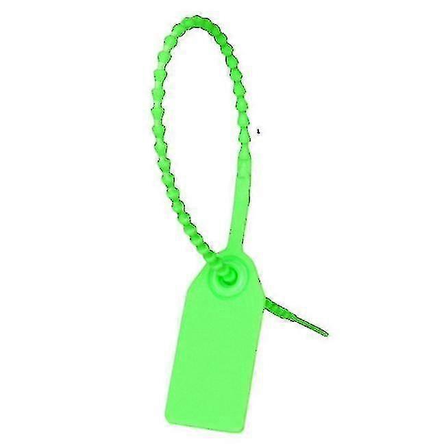 100 Plastica Tamper Sigilli Zip-verde