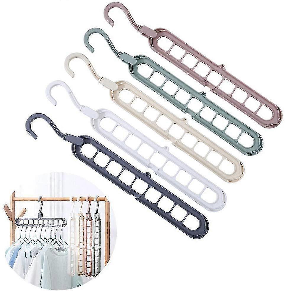 5 Pcs Clothes Hanger Space-saving, Multifunctional Organizer