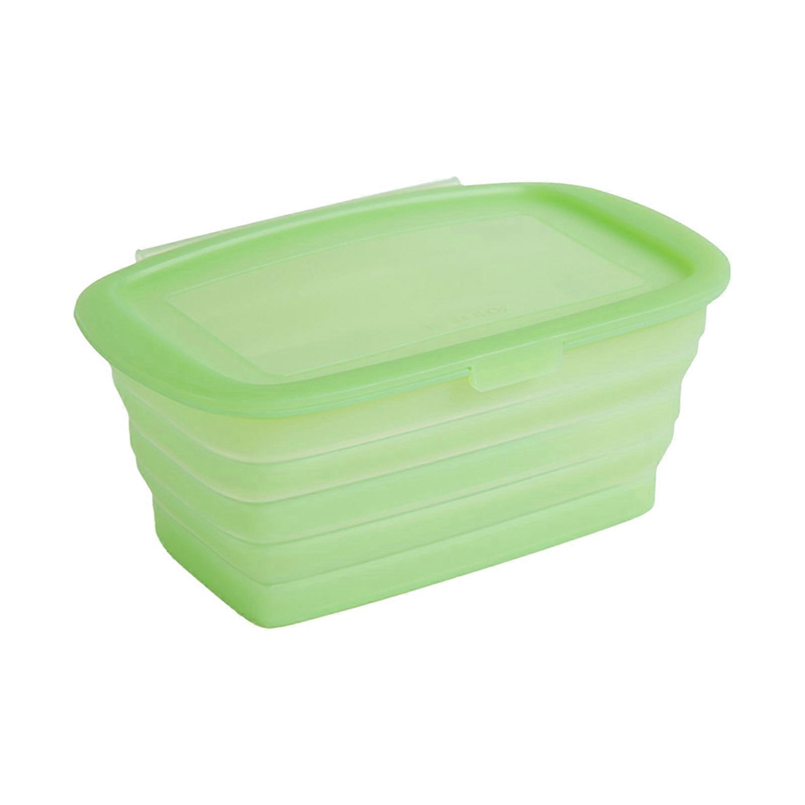 Foldable Retractable Silicone Food Storage Container Fresh-Keeping Box,Vegetable And Fruit Fresh-Keeping Box