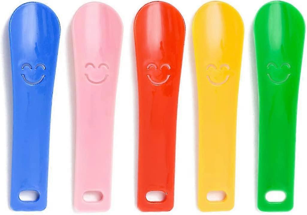 15cm Plastic Shoehorn Bracket For Kids (random Color) 5 Pieces