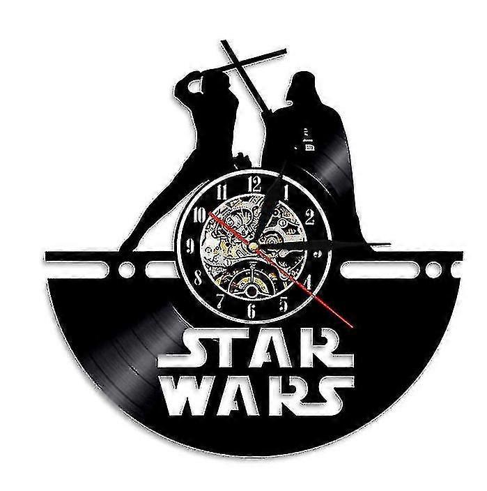 Cht-star Wars Vinyl Record Wall Clock,retro Decorative Wall Clock