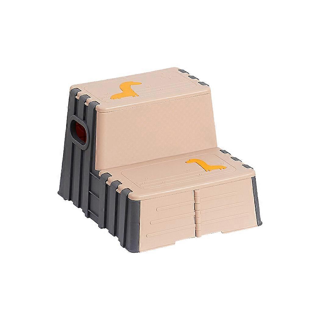 Non-Slip Fold Stools Collapsible Step Stool Ladder Foldable Kid 2-Step Stool