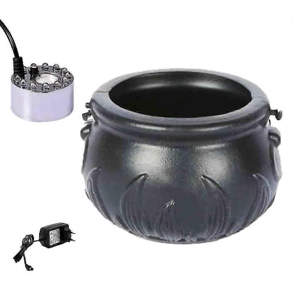 12led Halloween Witch Bucket Smoke Machine Witch Fog Lamp