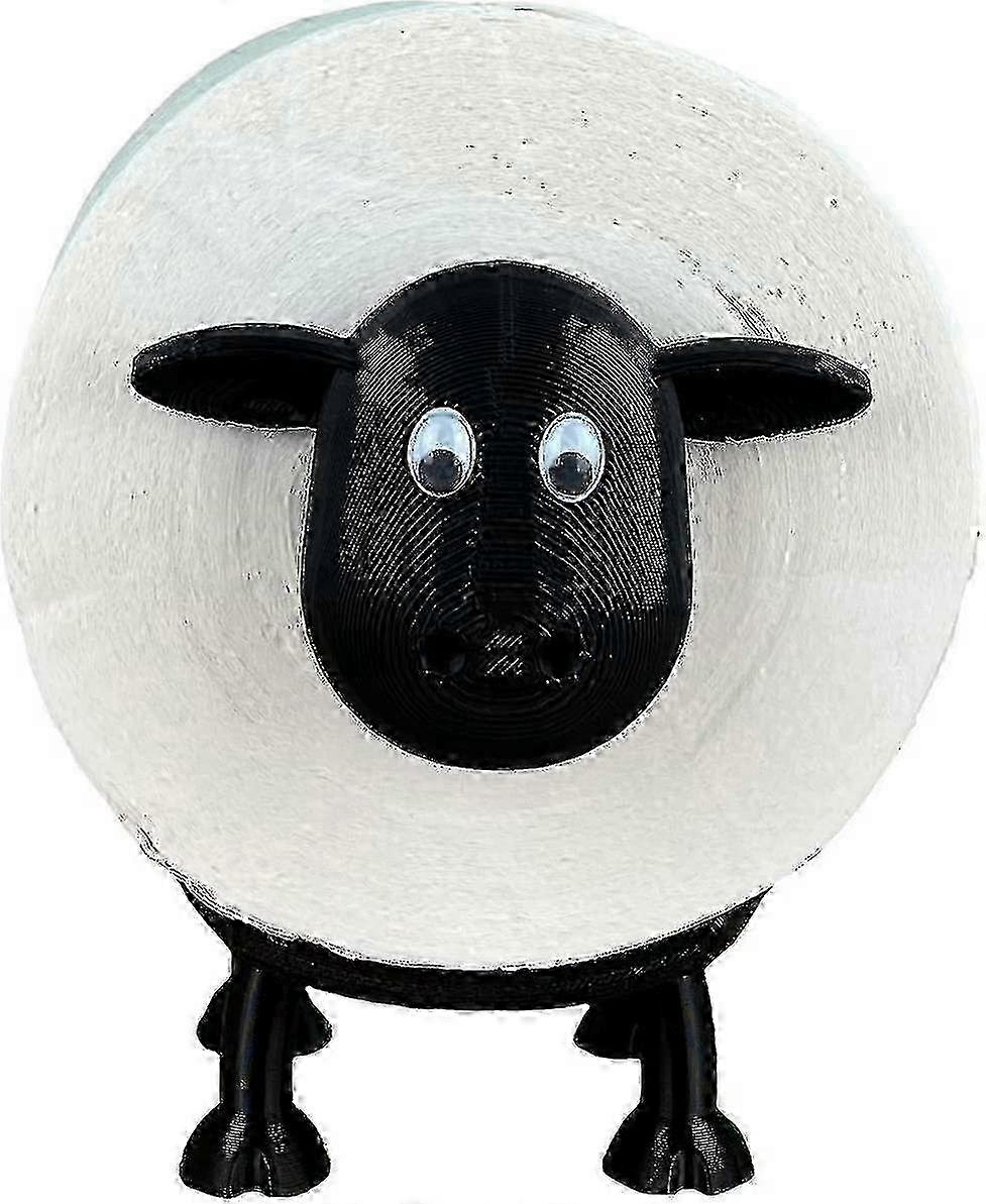 حامل ورق تواليت للأغنام - ورق تواليت ديكو أسود - حامل ورق تواليت مرحاض مرحاض