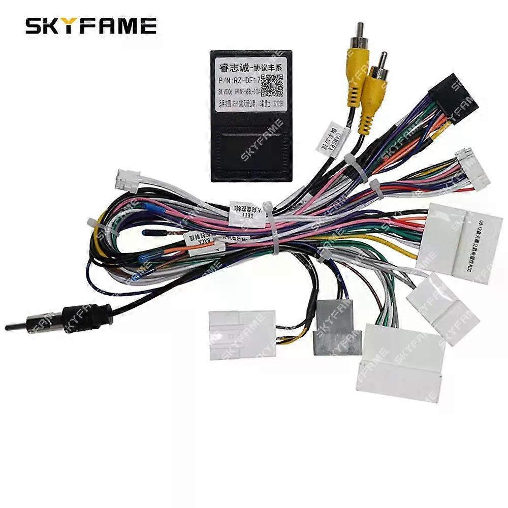 Applies to Car 16pin Wiring Harness Adapter Canbus Box Decoder Android Radio Power Cable For Nissan Altima Teana XV