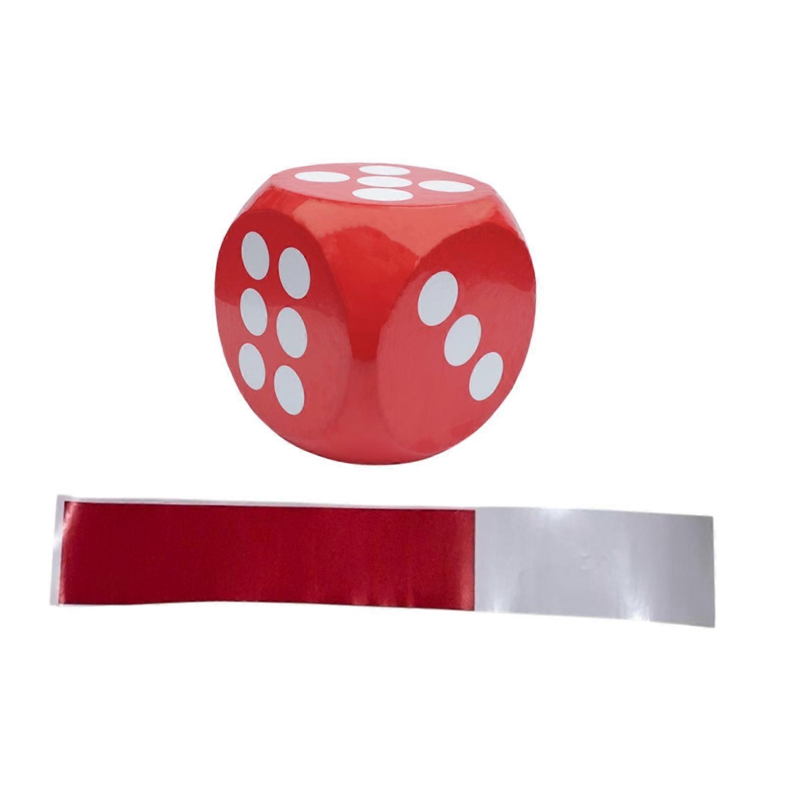 קוביות קצף משחקי לוח הוראת מתמטיקה 6 צדדים למורה כיתה בנים בנות אדום