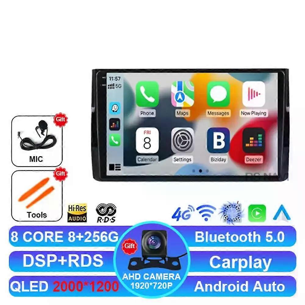 Android 14 Car Radio For Skoda Kodiaq 2016 - 2021 Karoq Nu7 2017-2021 5g Wifi Gps 2din Navigation Dsp Viedo Player Dvd Stereo Bt