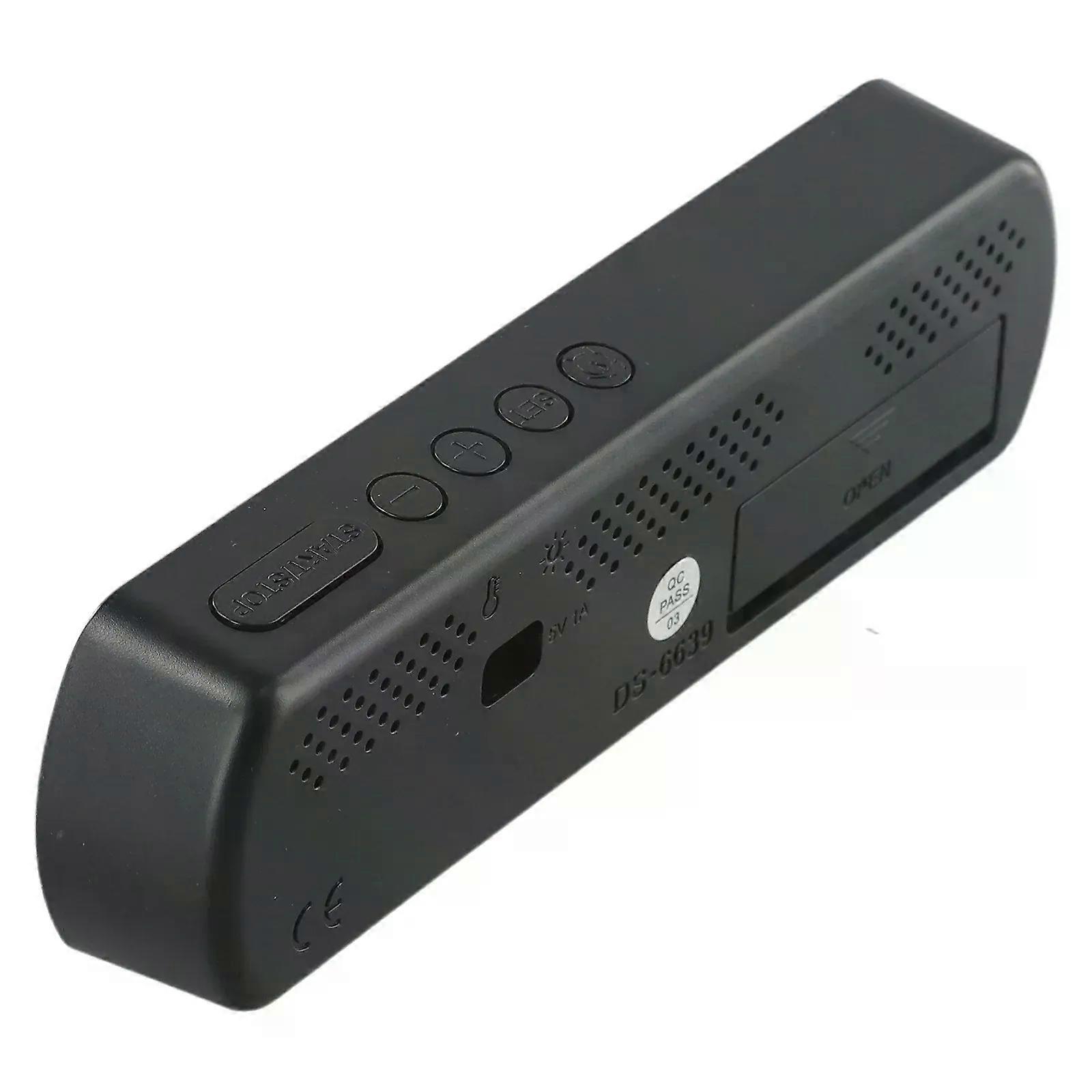 LED Display Digital Clock Multifunctional Creative AAA Batteries/plugged In 12/24H Rectangular Electronic Alarm Clock Timer