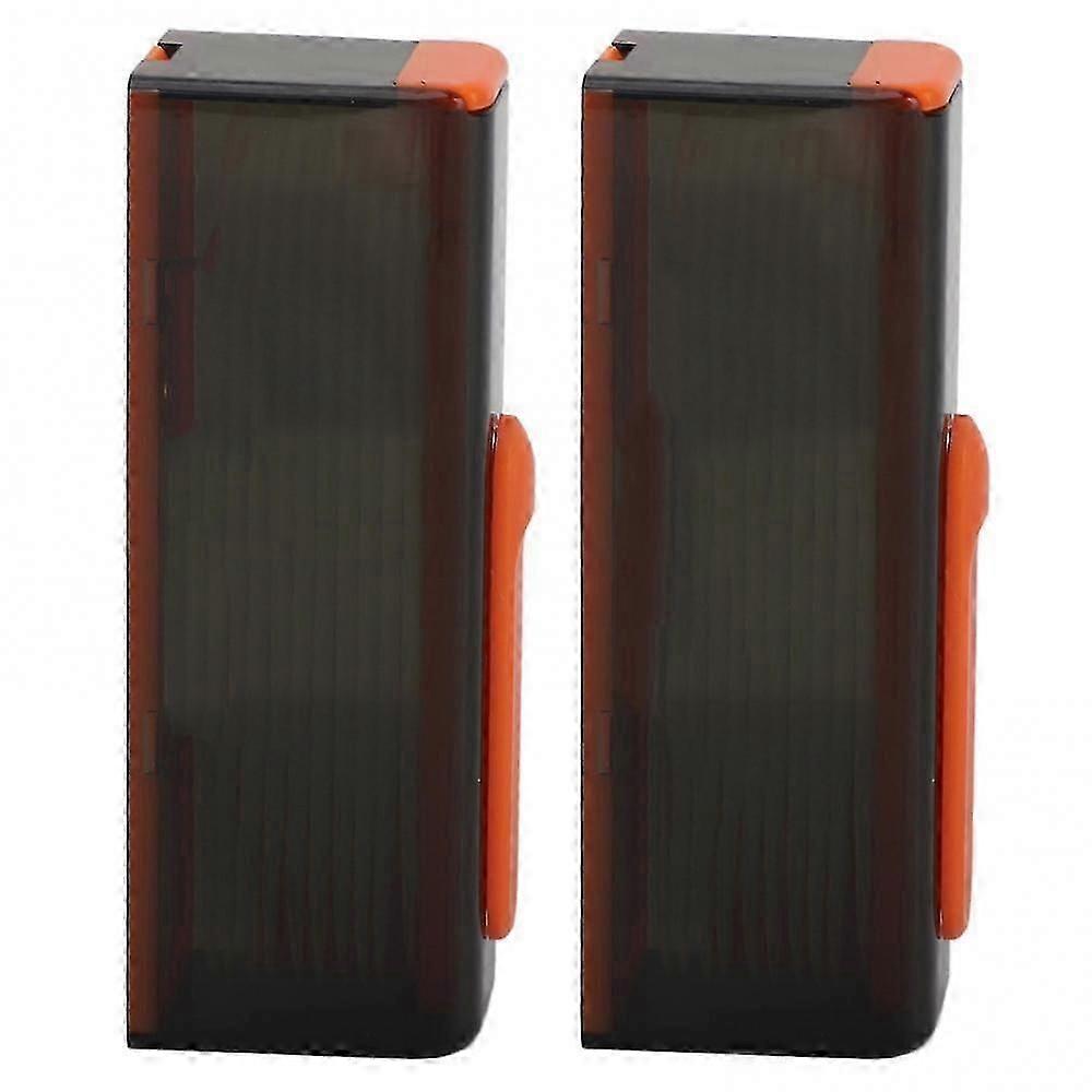 Floss Storage Case Portable Floss Dispenser Box with Mirror for Travel Dining and Dating 2pcs