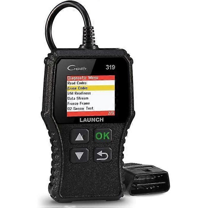 Launch CR319 OBD2 Engine Fault Code Reader with EVAP - O2 Sensor Test, Car Diagnostic Tool with DTC39 Lookup