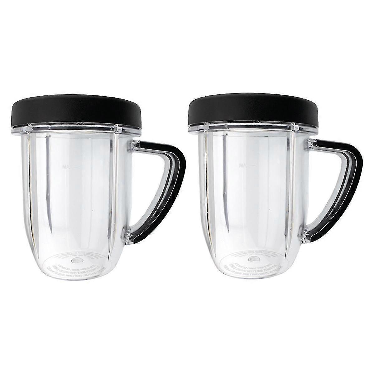 Replacement 30 Ounce Cup Jar With Handle Mug With Lip Ring Part, Compatible For Rx 1700w -301, 2 Pa