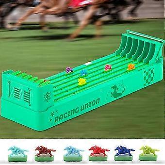 Jogo de Mesa de Corrida de Cavalos com 6 Cavalos Jogo de Corrida de Linha de Tabuleiro Jogos de Mesa para Crianças Corrida de Cavalos de Mesa para Festa em Família Noite Infantil