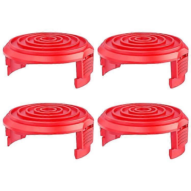 4Pcs ABS Spool Cap Compatible For Hyper Tough Lawn Mower Replacement Line Spool Cover, TLH-01-1