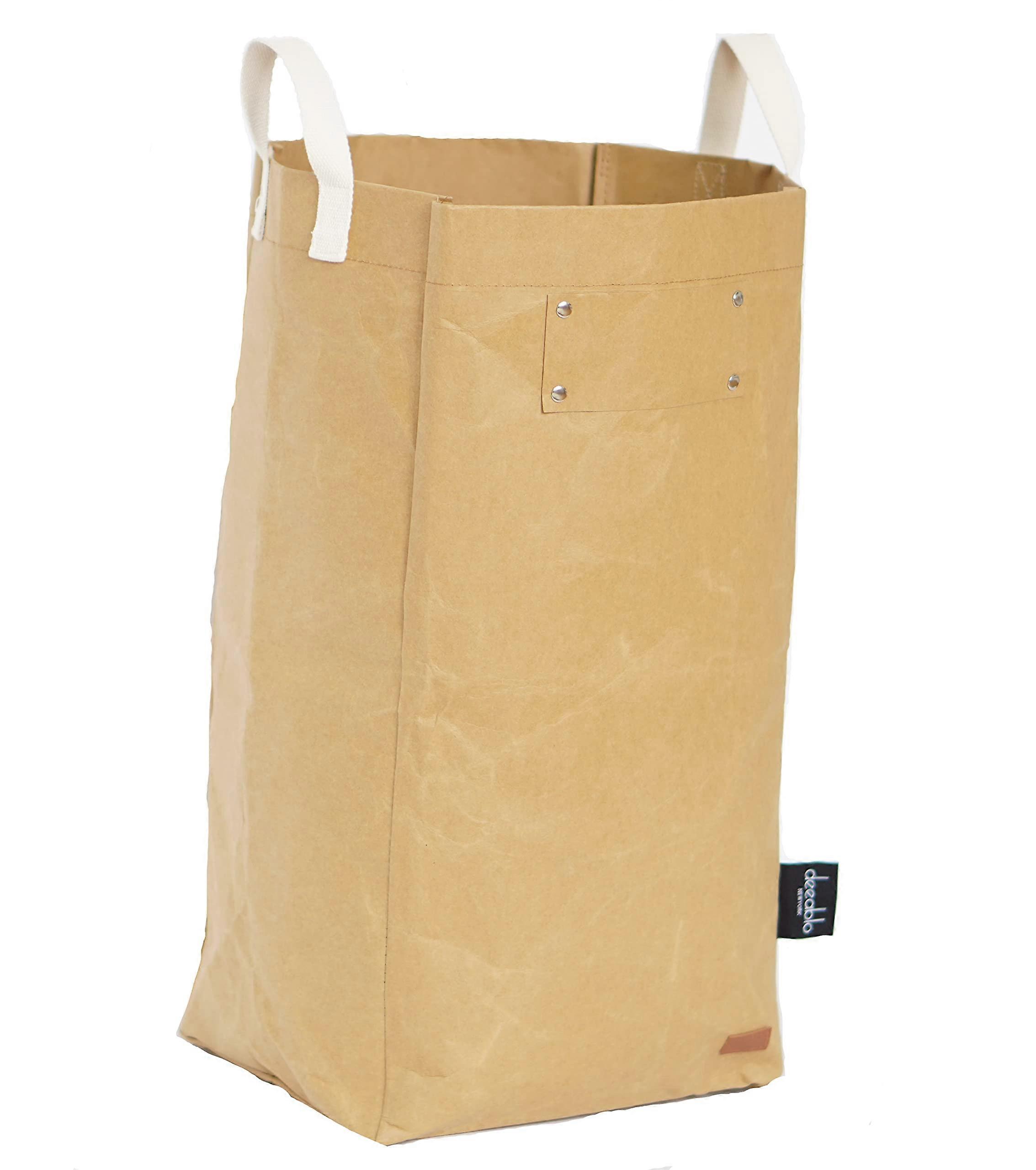 Reusable Washable Paper Bag - Multipurpose Basket for Recycling and Laundry