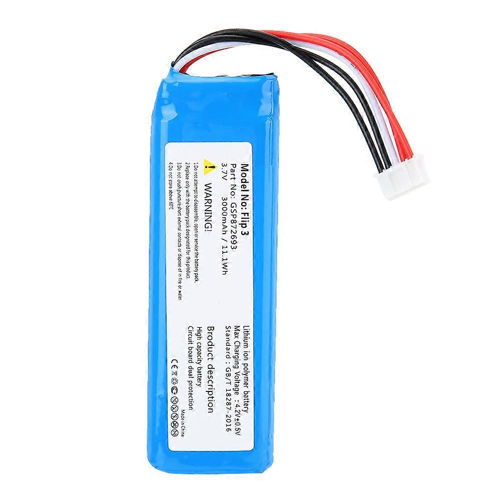 3000mAh Lithium Battery for Flip 3 Speaker