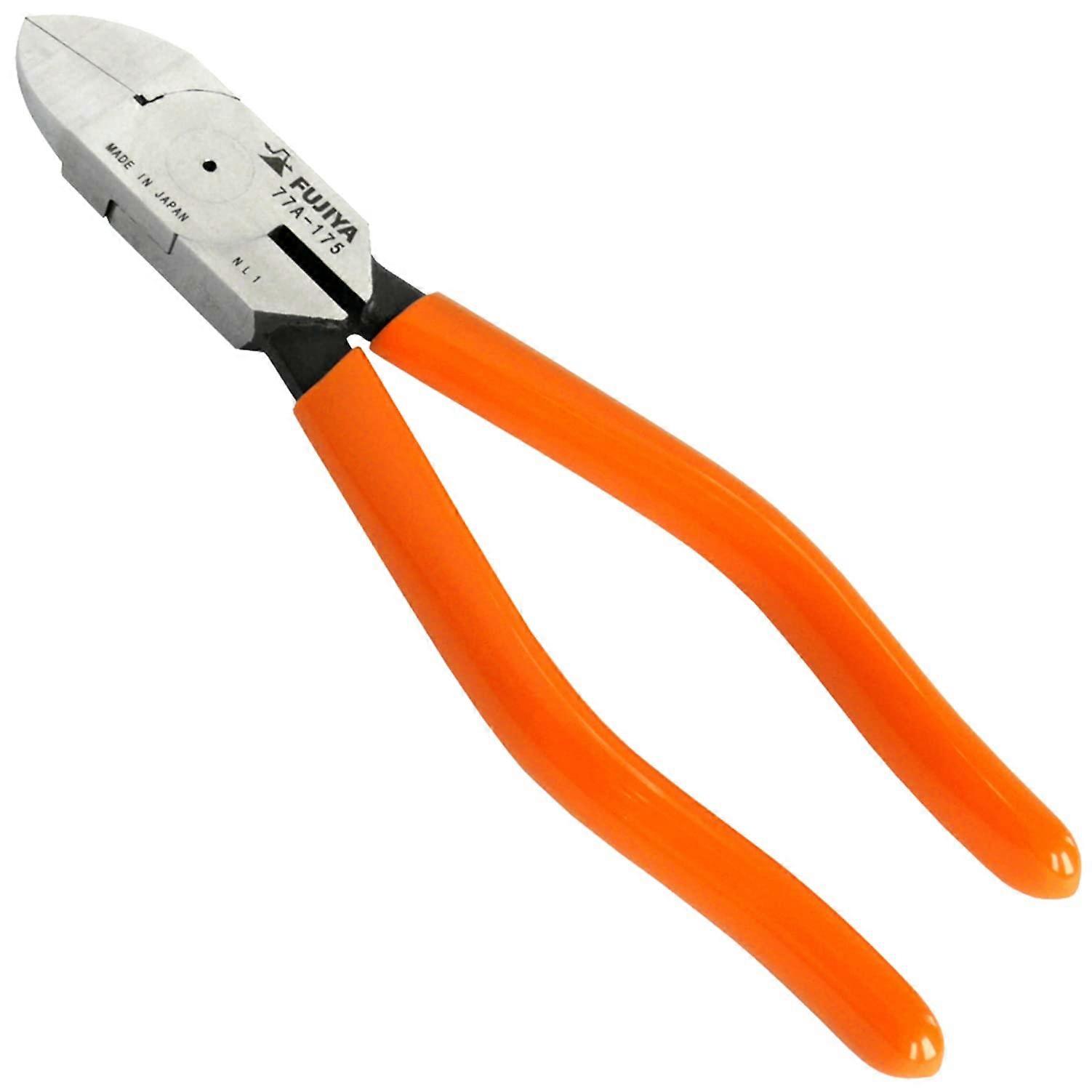 Diagonal cutting nippers for precision wire work, 7 inch