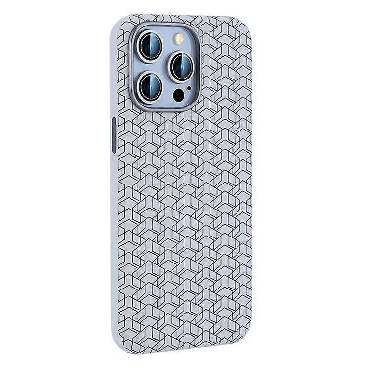 Compatible For iPhone 16 Pro Case Compatible with MagSafe Anti-Drop PU+TPU Phone Cover Geometric Pattern