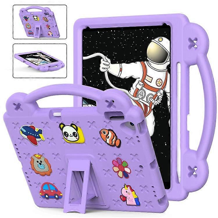 Compatible For iPad 10.2 (2021) / (2019) / (2020) Portable EVA Case Shockproof Tablet Cover Anti-Scratch Case with Kickstand