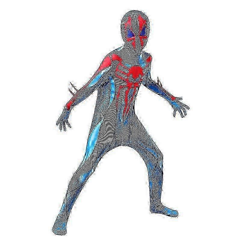 고품질 스파이더맨 코스튬 성인 할로윈 의상 빨간색 검은색 스판덱스 3D 코스프레
