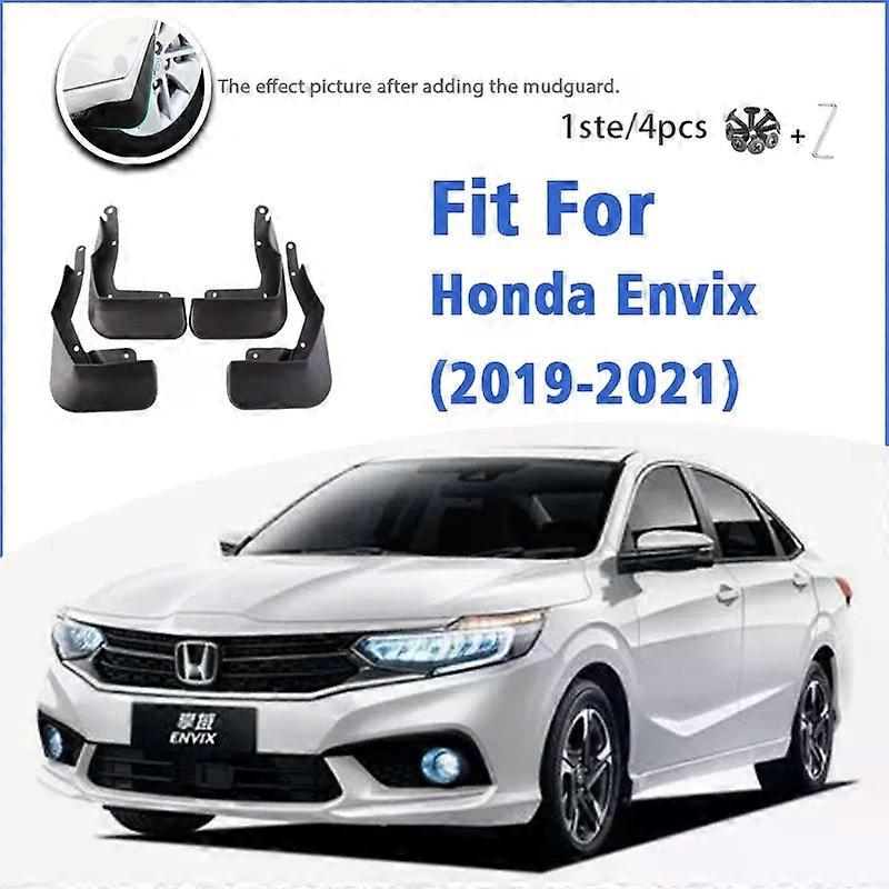 unique Mudguard For Honda Envix 2019-2021 Front Rear 4pcs Mudflaps Mudguards Car Accessories Auto Styline Splash Guard Fender Mud Flap