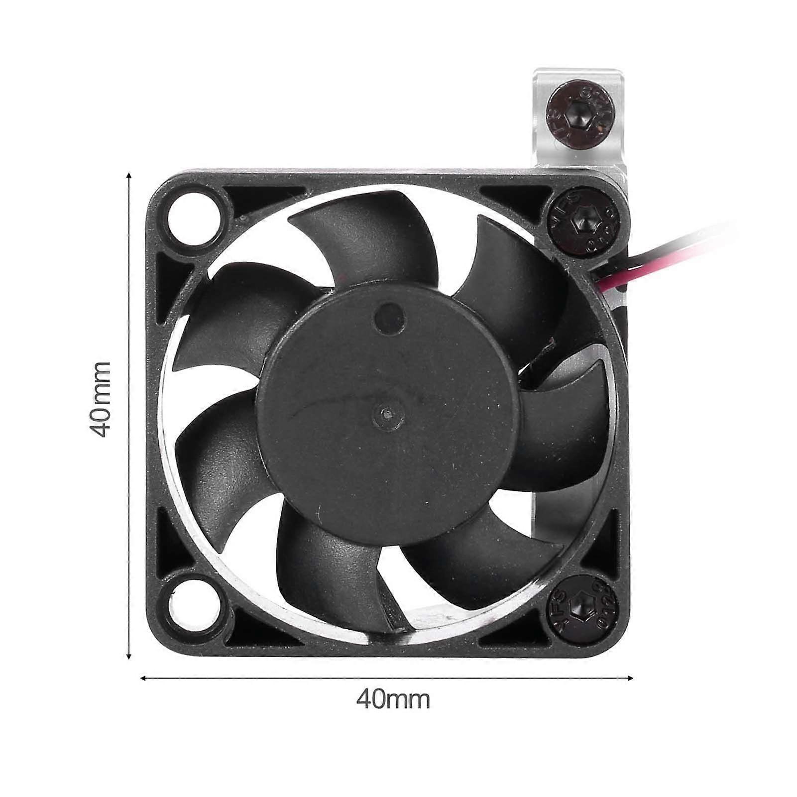 RC Car Motor Heatsink Cooling Fan with Thermal Sensor CNC Aluminum Alloy Clamp Heatsink for 4268 4274 Motors 1/8 1/10 Buggy Cars
