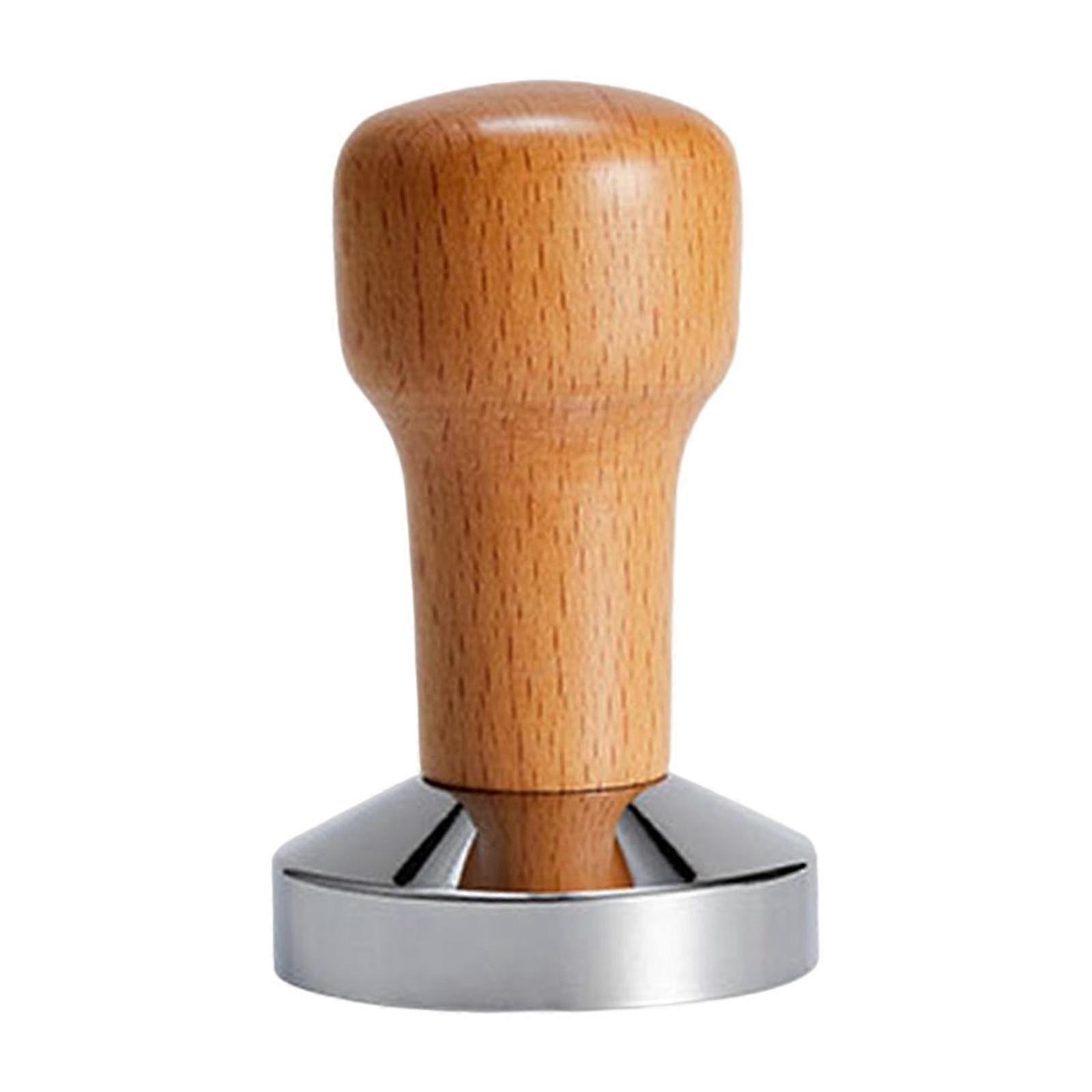 Coffee Tamper Espresso Distribution Press Leveler Wood Handle Coffee Ground