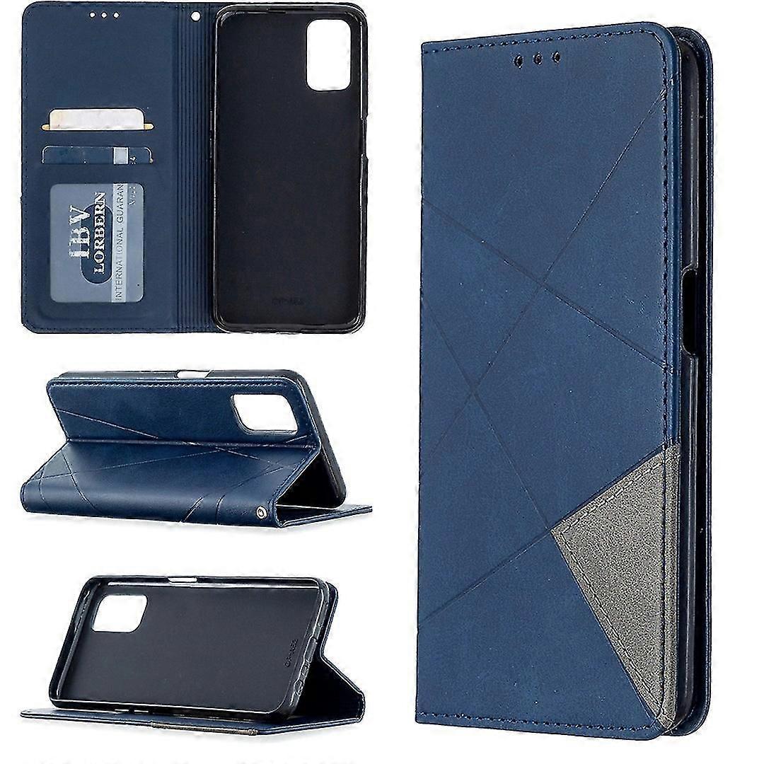 Geometric Pattern Leather Stand Case With Card Slots For Oppo A72/a52/a92