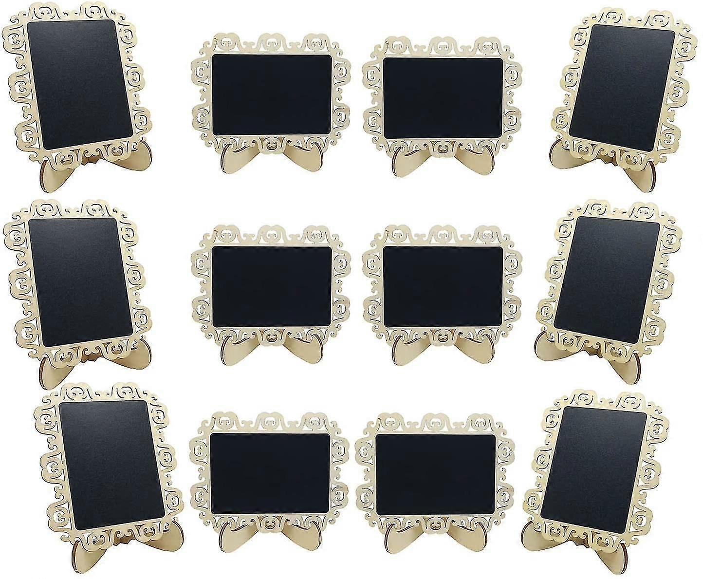 Mini tableau noir Message Board Chevalet, petits tableaux noirs avec support pour notes