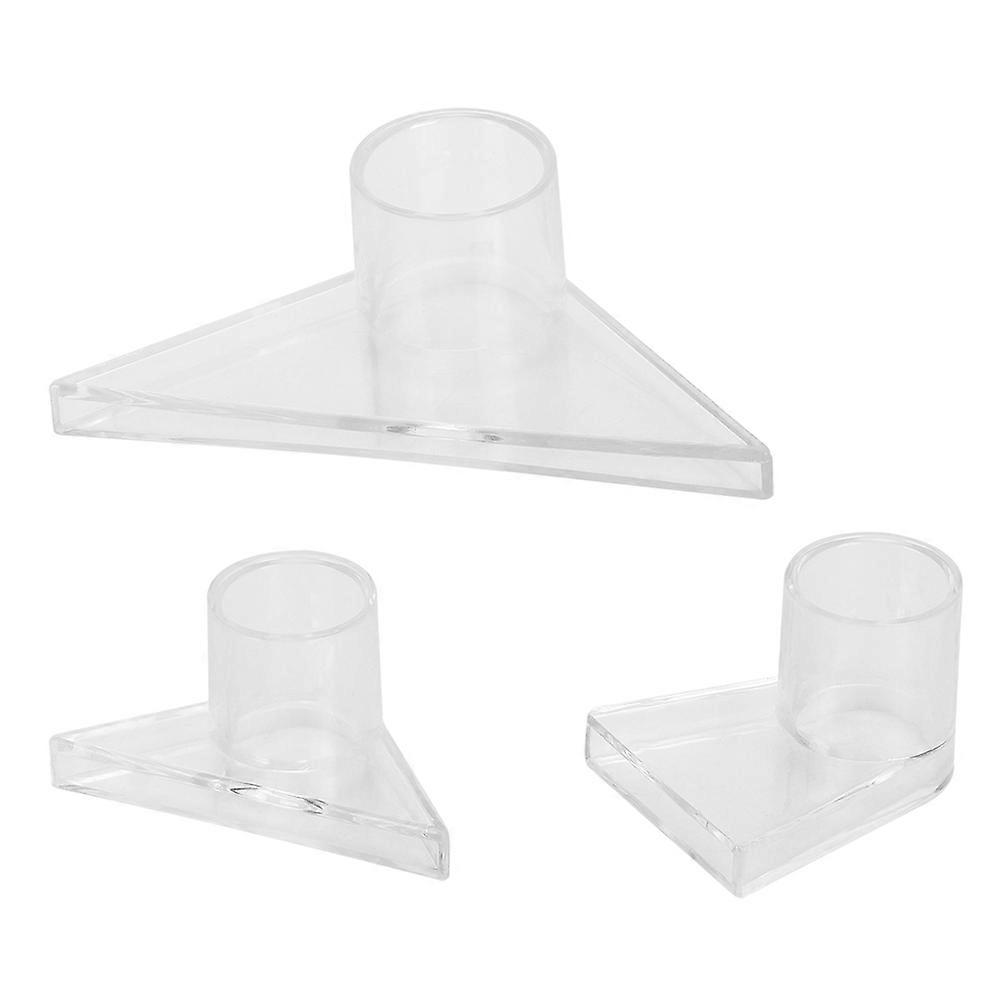 3PCS Acrylic Transparent Aquarium Water Pipe Outlet Fish Tank Bottom Duckbill Nozzle<br>Triangle Duckbill Nozzle