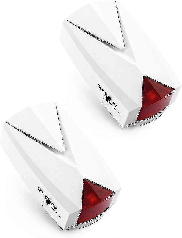 Pack de 2, alarme de panne de courant, sirène forte de 118 db avec lumière LED, 110V à 220V, alerte off / on
